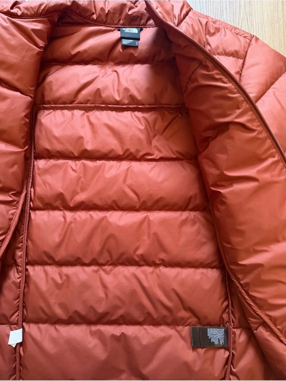 The North Face Men's Brick Red Quilted Puffer Jacket